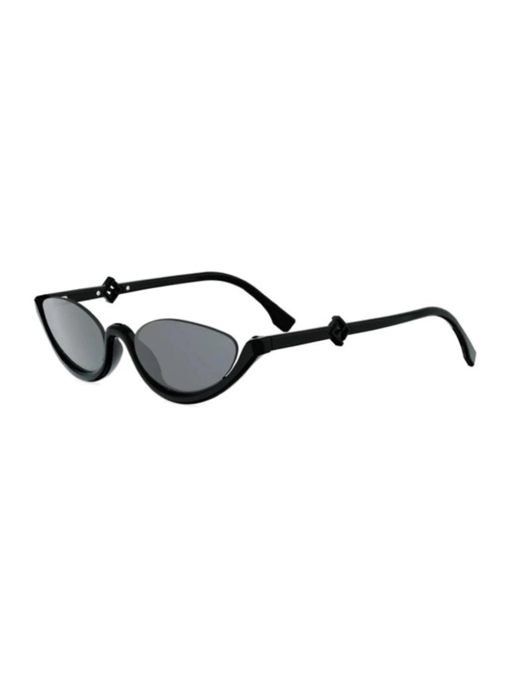 NWT Fendi FE40178U 01A Black Gray Sunglasses